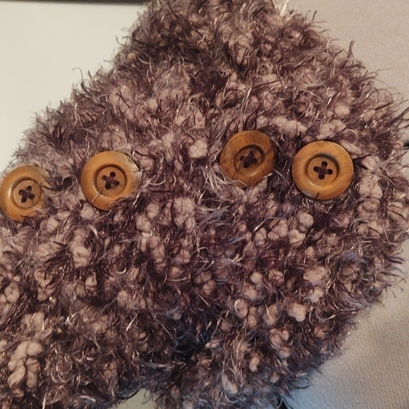 Simply Noelle Gray Fuzzy Circle Scarf/Snood - Picture 2 of 6